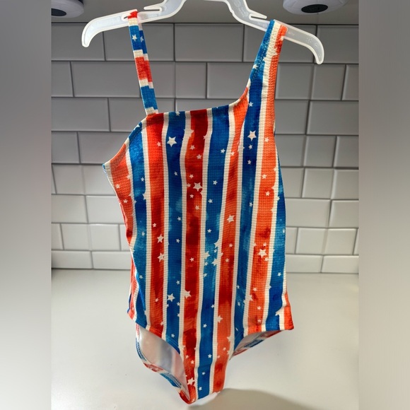 Fourth Of July Kids One Piece Swimsuit - Picture 1 of 3